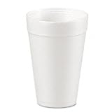 Dart 32TJ32 4.6 Top and 2.9 Bottom Diameter, 6.6 Height, 32 oz White Foam Cup (20 Packs of 25)