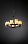 Dakota Black 9 Light Ring Candle Shades