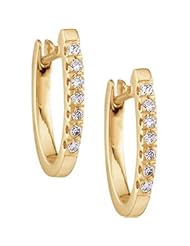 Pair 1/5 CT TW 14K Yellow Gold Diamond Earring