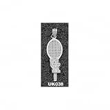 Kentucky Wildcats Solid Sterling Silver ''UK'' Tennis Racquet Pendant