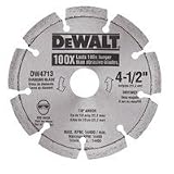 DeWalt DW4713 Industrial 4-1/2-Inch Dry Cutting Segmented Diamond Saw Blade with 5/8-Inch or 7/8-Inch Arbor