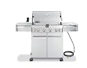 Weber 1840001 Summit S-450 Natural Gas Grill, Stainless Steel