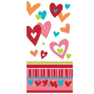 Happy Heart Cello Candy Bags 20 Per Pack