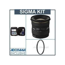 Sigma 10mm - 20mm f/4-5.6 EX DC HSM AF Kit for Sigma Digital SLR Cameras, with Tiffen 77mm UV Wide Angle Filter, Professional Lens Cleaning Kit