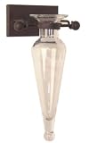 Amphora Vase on Wall Sconce with Finials and Hinge in Clear