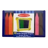 10 Jumbo Triangular Crayons by Melissa and Doug