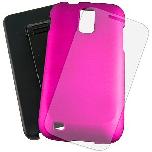 3 in 1 Combo Case & Holster for Samsung Galaxy S II (T-Mobile) T989, Magenta-Beyond