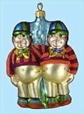  : Tweedle Dee and Dum 5" Ornament - set of 3