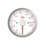 STRI (XC5206W-E) Imperial X-Line Series EGT Gauges - 52mm White Dial, Amber Led