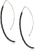 Mizuki 14k Earrings Marquis Hoop Md. with Gold and Silver Beads