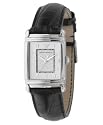 Emporio Armani Women's Black Leather-Strap Watch