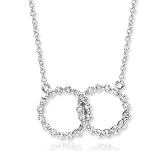 14k White Gold .40ct Diamond Infinity Necklace