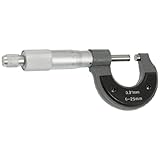 uxcell ゲージ アウトサイド マイクロメータ 測定ツール 0.01mm グラ 0-25mm