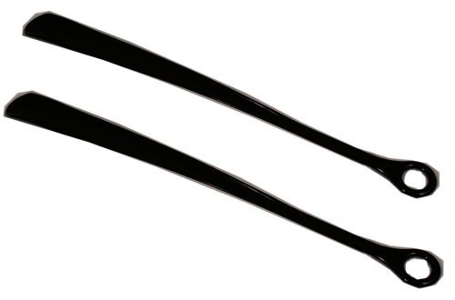 Lot of 2 Extra Long Shoe Horns Black Plastic 18.5 by KS