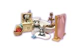 Sylvanian Family - 2502 - Poupées Et Accessoires - Maman Et Bebe Ours/Salle De Bain