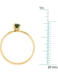 Jewelplus Youth Genuine Birthstone Ring 14K Yellow May