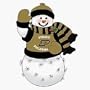 Purdue Boilermakers Fiber Optic Snowman 16"