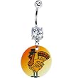 Holiday Pilgrim Turkey Belly Ring