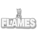 Calgary Flames 1/4in Pendant - Sterling Silver