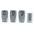 uniTEC 48111 Funkfernschalterset 3+1 Micro silber