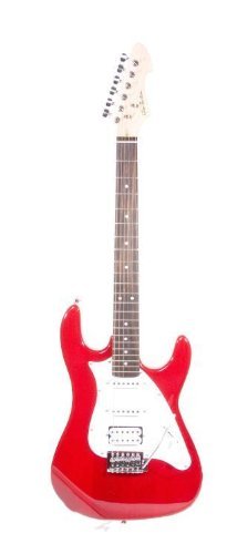 Hurricane by Glen Burton 39 Inch Metallic Red Electric Guitar + Free Gigbag & Strap & Cable