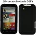 Produkt-Bild: Silicon / Kondom / Silikon Tasche / Case / H&uuml;lle / Skin passend f&uuml;r Motorola DEFY MB525 - schwarz