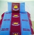 West Ham United FC Single Duvet and Pillowcase Bed Set