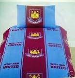 Kitchen & Housewares : West Ham United FC Single Duvet and Pillowcase Bed Set