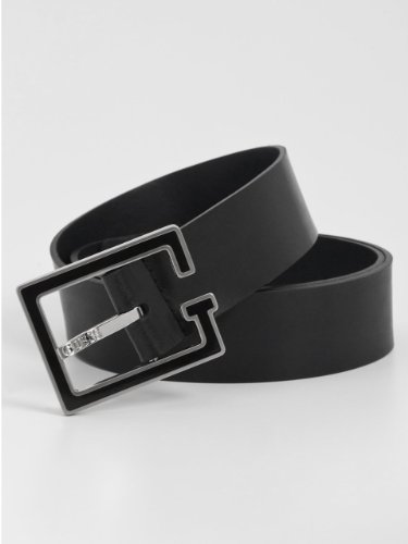 GUESS Black Enamel G Harness Belt