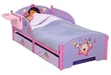 Dora The Explorer Toddler Bed with storage - including Deluxe Foam Mattress