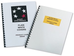 5 Star Office Binding Covers 250gsm  Window A4 