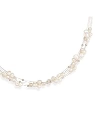 16 Inch Six Strand Cultured Freshwater Pearl Necklace