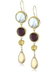 Nava Zahavi Mixed Gems and High Karat Gold Fate and Love Earrings