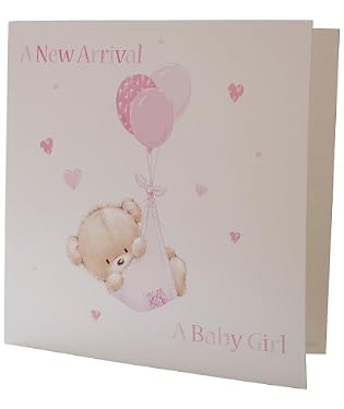 Baby Girl Bear Card