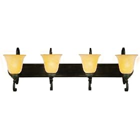 Yosemite Home Decor 82194-4EC Noreen 36-Inch 4-Light Bathroom Vanity, Earthtone Crackle by Yosemite Home Decor