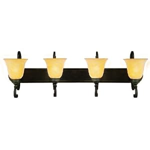 Yosemite Home Decor 82194-4EC Noreen 36-Inch 4-Light Bathroom Vanity, Earthtone Crackle by 