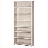 Lyon Workspace Products 808 8000 Series Closed Shelving - 8 Extra Heavy-Duty Shelves: 84' H x 36' W