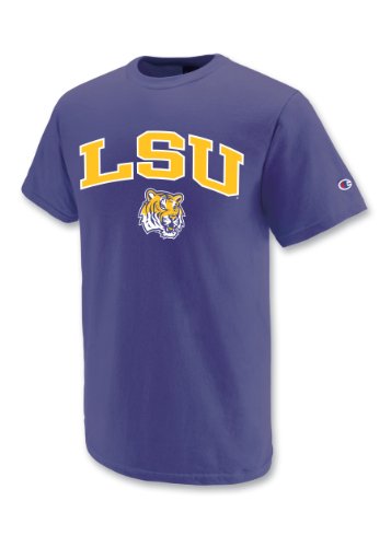 NCAA Unisex Adult Lsu Tigers Champion Jersey Tee Shirt (C Purple,Large)
