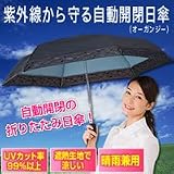 紫外線から守る自動開閉日傘（オーガンジー）