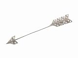 Diamond Arrow Brooch in Platinum by Estate
