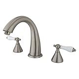 Kingston Brass KS2368PL Naples Roman Tub Filler, 7-1/8-Inch, Satin Nickel [並行輸入品]