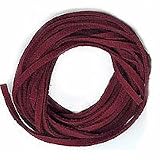 Burgundy Red Faux Leather Suede Cord 10 Feet Ultra Microfiber