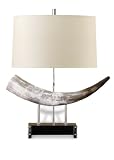Wilde Modern Rustic Country Western Buffalo Horn Lamp
