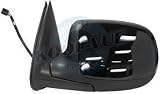 2001, 2002 GMC Sierra 3500 SLT Driver Side Mirror Head Assembly - Power Heated Folding Type Black