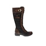 Timberland Earthkeepers Atrus Rugged-Snap Schwarz Braun Damen Leder Hohe Stiefel