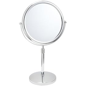 Jerdon JP4040CF 3X Vanity Mirror, 9", 3X-1X Magnification, Adjustable Height