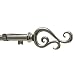Levolor Scroll Rod Set, Satin Nickel, 3/4-Inch Diameter, 66 to 120-Inch Width