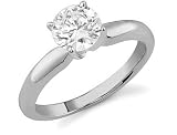 GIA Graded 3/4 Carat Diamond Solitaire Ring, H Color, SI1 Clarity