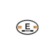 Spain Oval Reflective Decal
