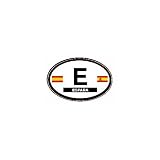 Spain Oval Reflective Decal